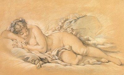 Young Woman Sleeping by François Boucher